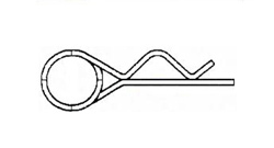 Double cotter pin