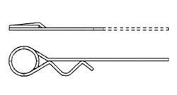 Double cotter pin - long