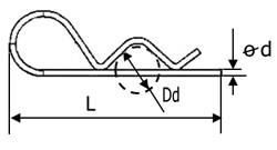 Single cotter pin
