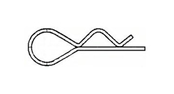 Single cotter pin