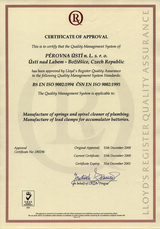 Certifikát EN 2003